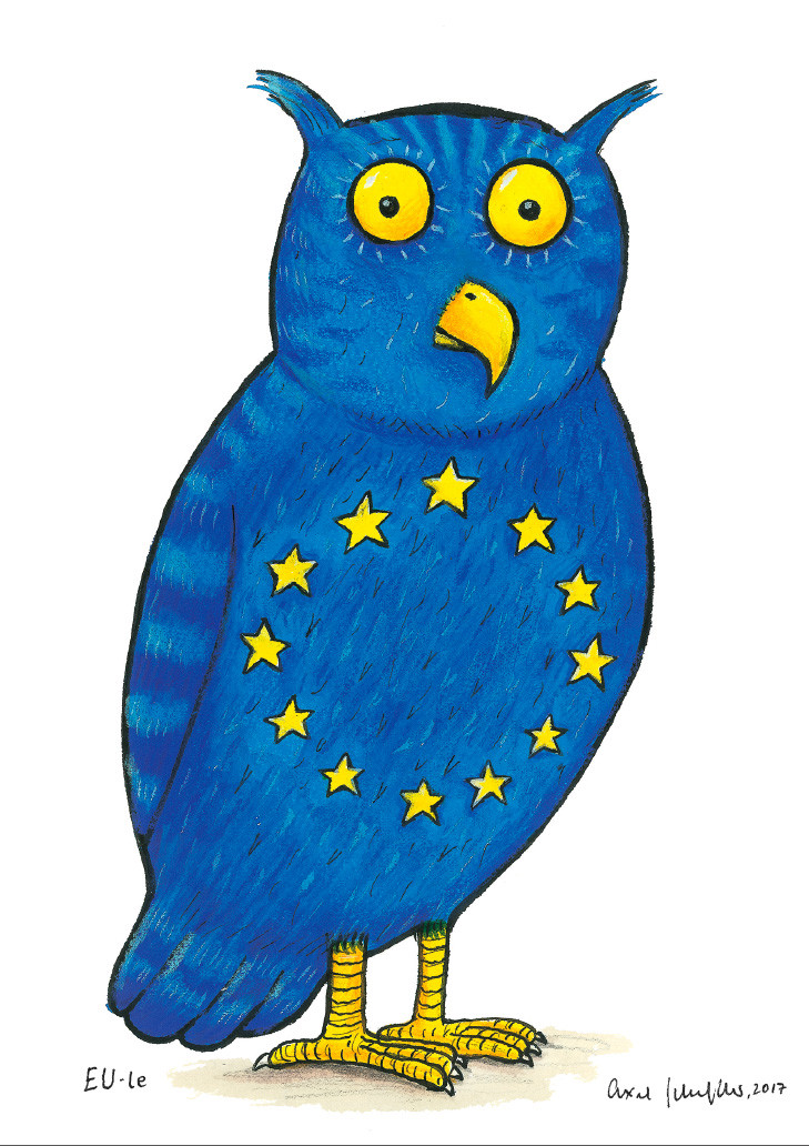 Axel Scheffler's Heraldic animal for the EU