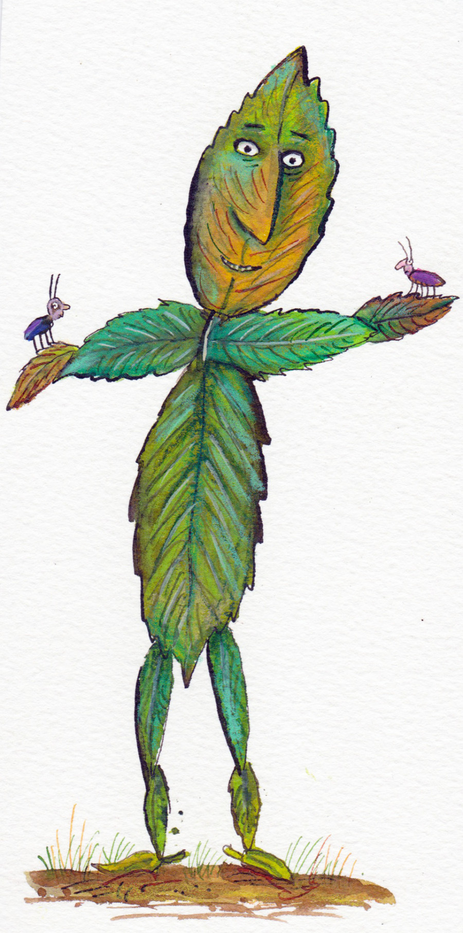 Leafman illustration