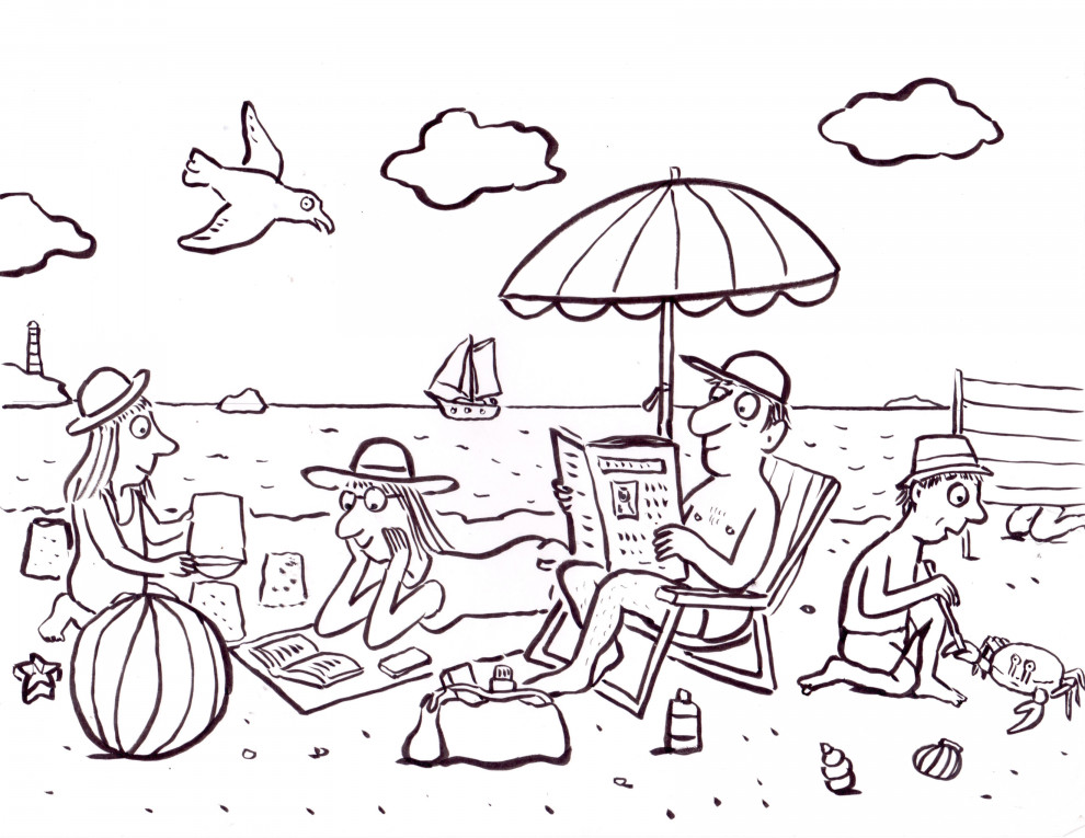On the Beach illustration